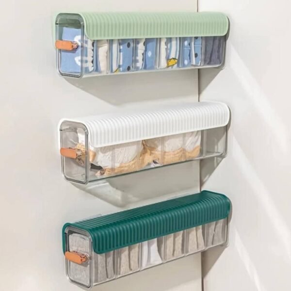 Multifunction Wall mounted underwear Box Organizer Bra socks Ties Box Bedroom Organizer