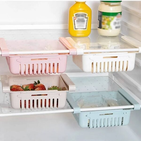 Refrigerators Drawer Shelf Plastic Organizer Basket.
