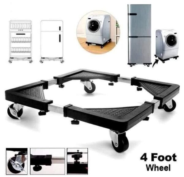 Heavy Duty Mount Fridge Adjustable Stand rack With Wheels Washing Machine Adjustable Base Stand