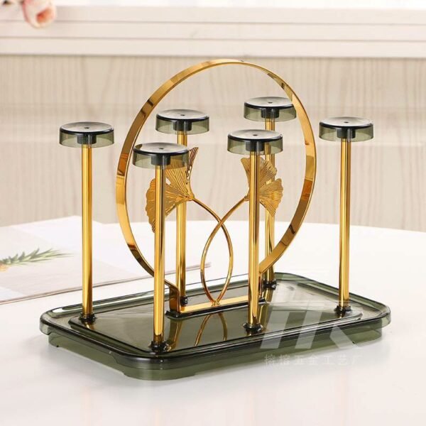 Square Luxury Glass Drain Rack
